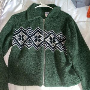 Patterned vintage zip up!